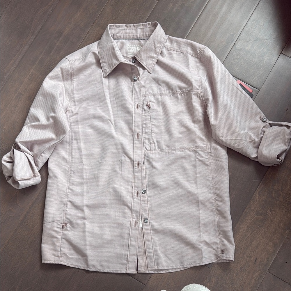 Women’s Mountain Hard Wear Canyon long sleeve shirt Size Small Mauve